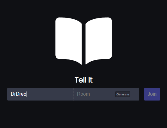 Tell It project screenshot